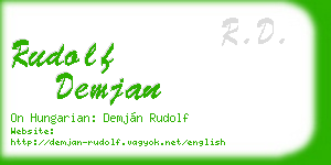 rudolf demjan business card