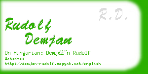 rudolf demjan business card